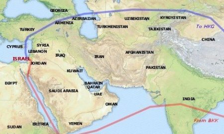 Israel India Air Route