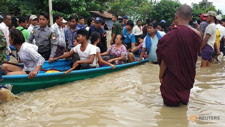 Myanmar அணைக்கட்டு வெடிப்பு